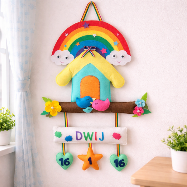 RAINBOW TREE HOUSE BUNTING