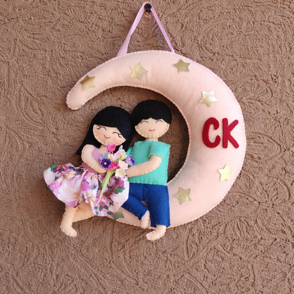 Couple Moon Bunting