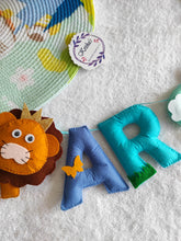 Load image into Gallery viewer, Personalized Lion Theme Alphabet Name Bunting
