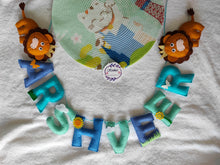 Load image into Gallery viewer, Personalized Lion Theme Alphabet Name Bunting
