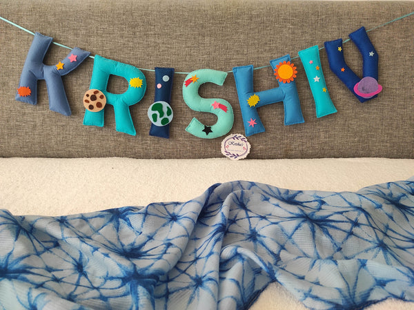 Space theme Baby Coat/ Name banner