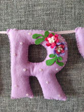 Load image into Gallery viewer, Flower theme Pearl embellished Baby Coat/ Name banner
