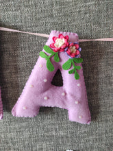 Load image into Gallery viewer, Flower theme Pearl embellished Baby Coat/ Name banner
