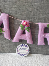 Load image into Gallery viewer, Flower theme Pearl embellished Baby Coat/ Name banner
