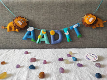 Load image into Gallery viewer, Personalized Lion Theme Alphabet Name Bunting
