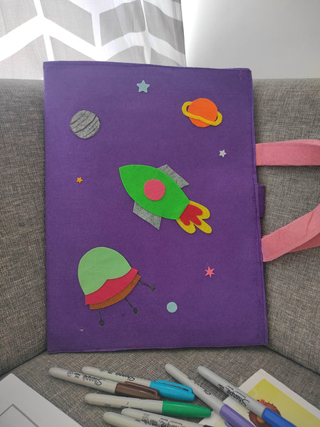 Space Theme Craft Folder