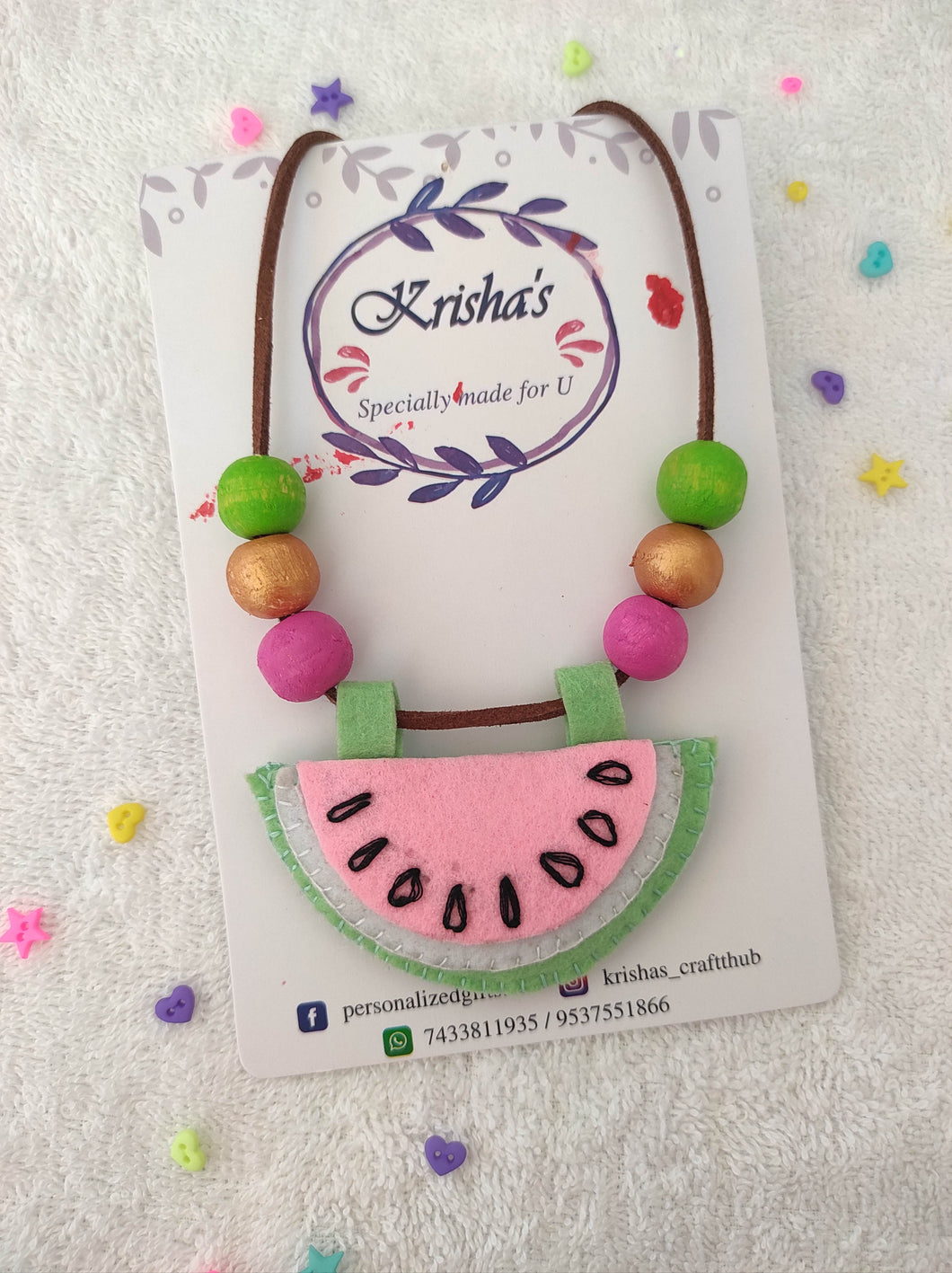 Watermelon Necklace