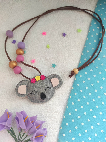 Koala face Necklace